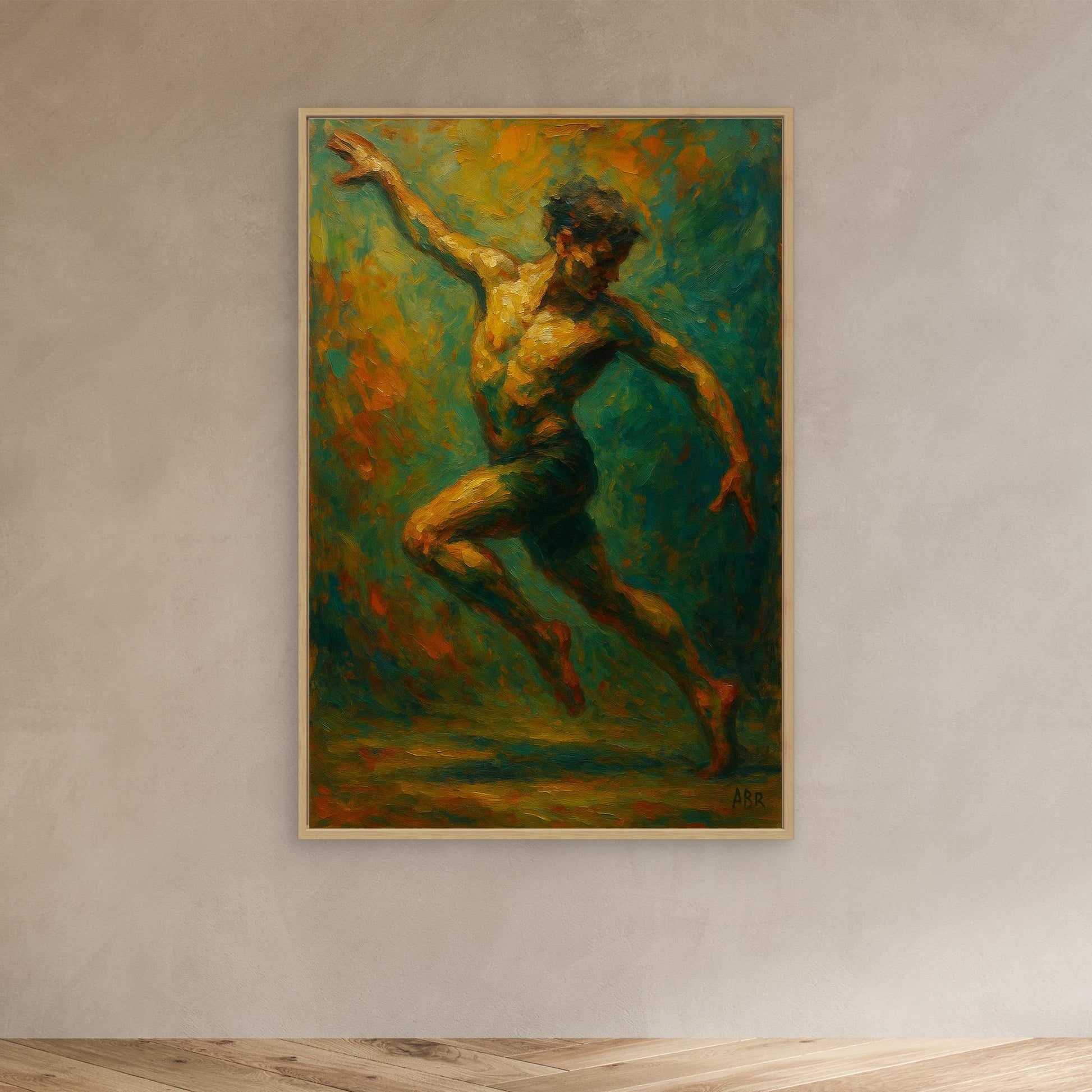 Dynamic Figurative Dancer Wall Art