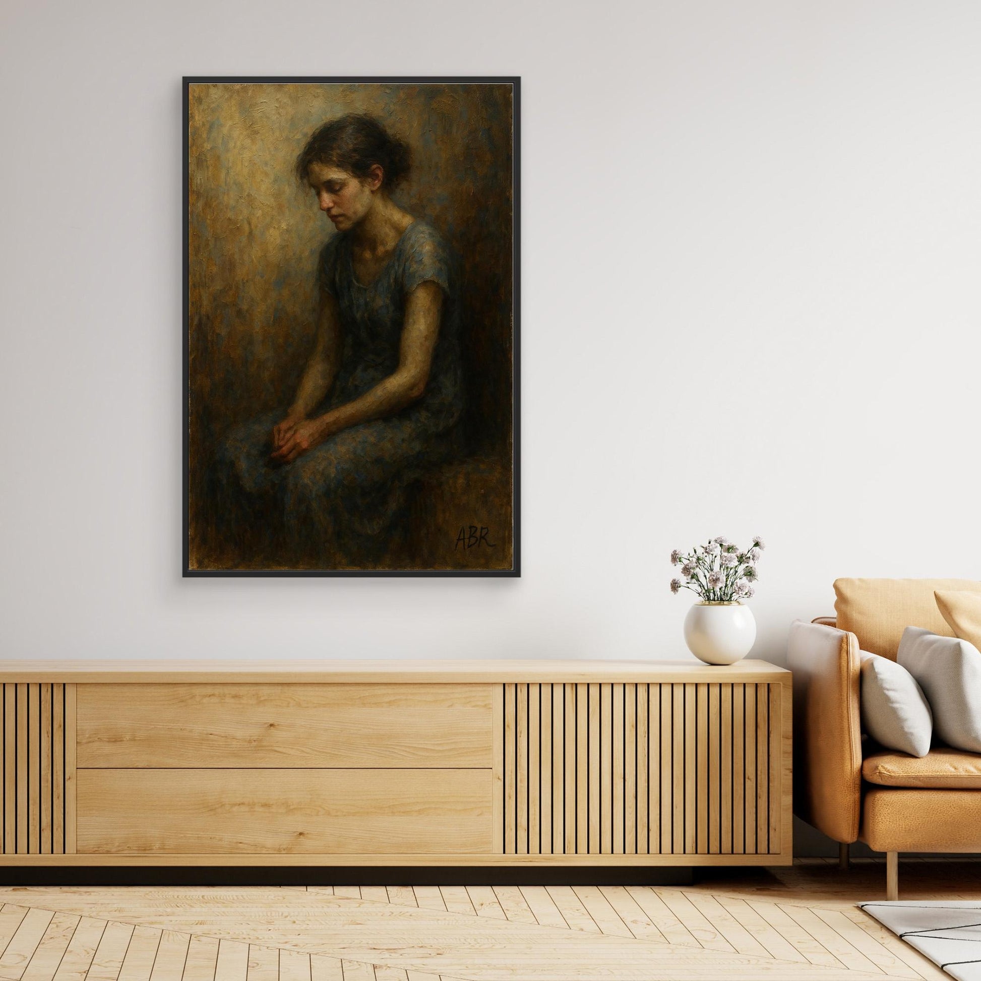Emotional Portrait Canvas Wall Art