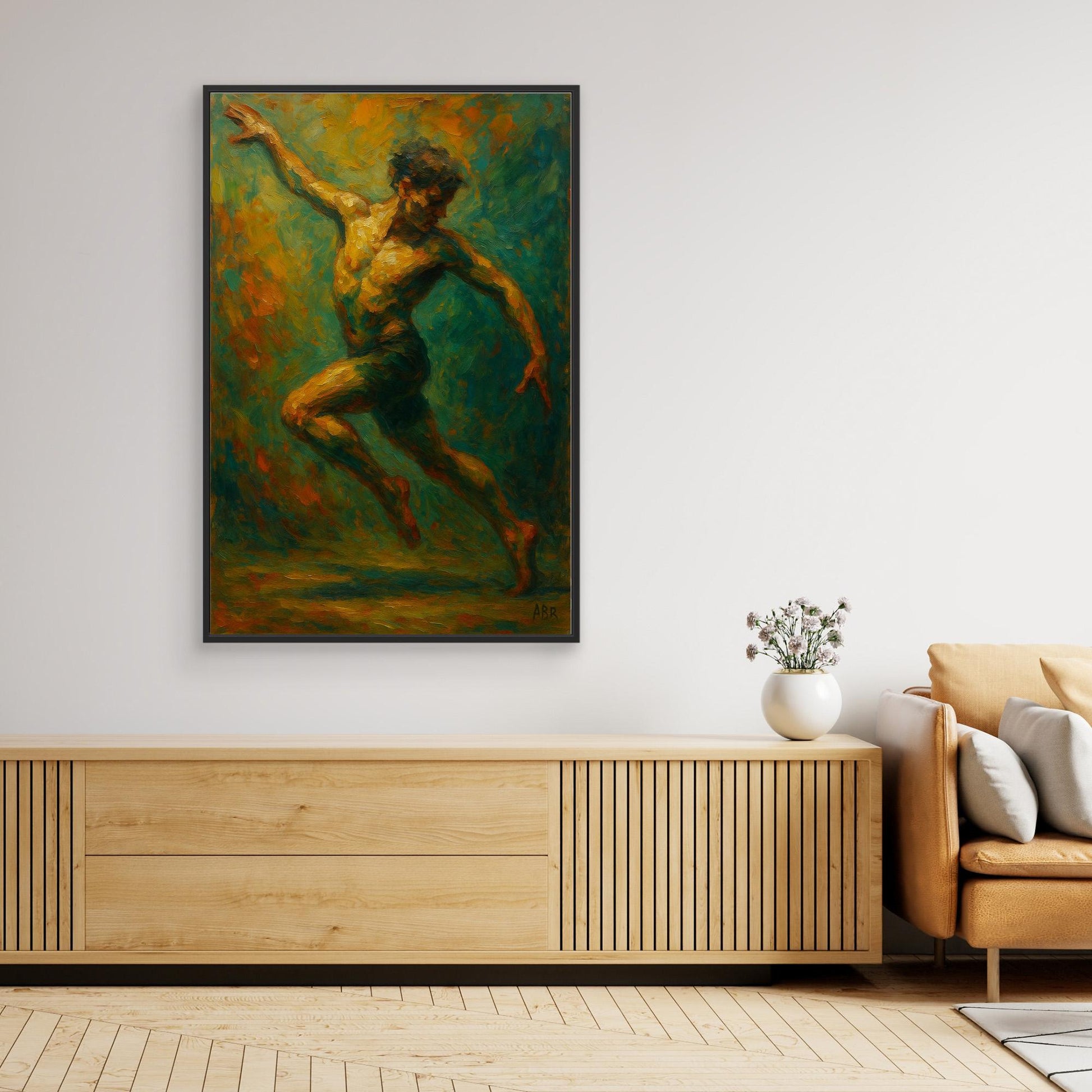 Dynamic Figurative Dancer Wall Art