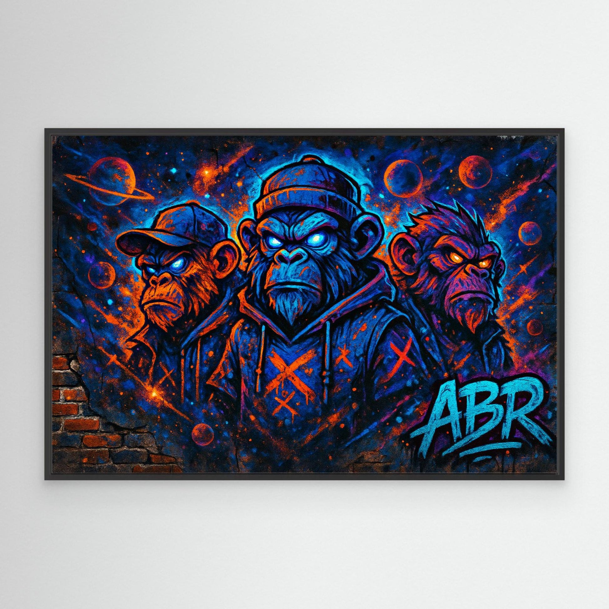 Space Ape Trio – Graffiti Canvas Wall Art
