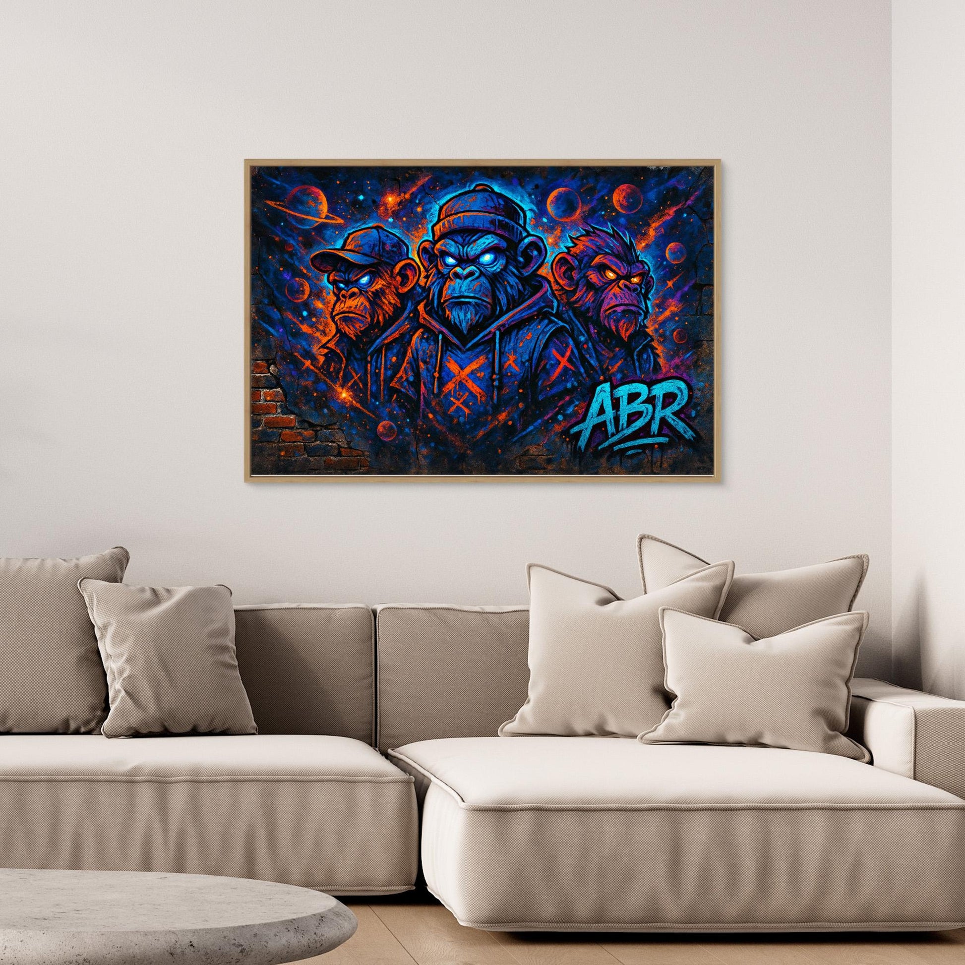 Space Ape Trio – Graffiti Canvas Wall Art