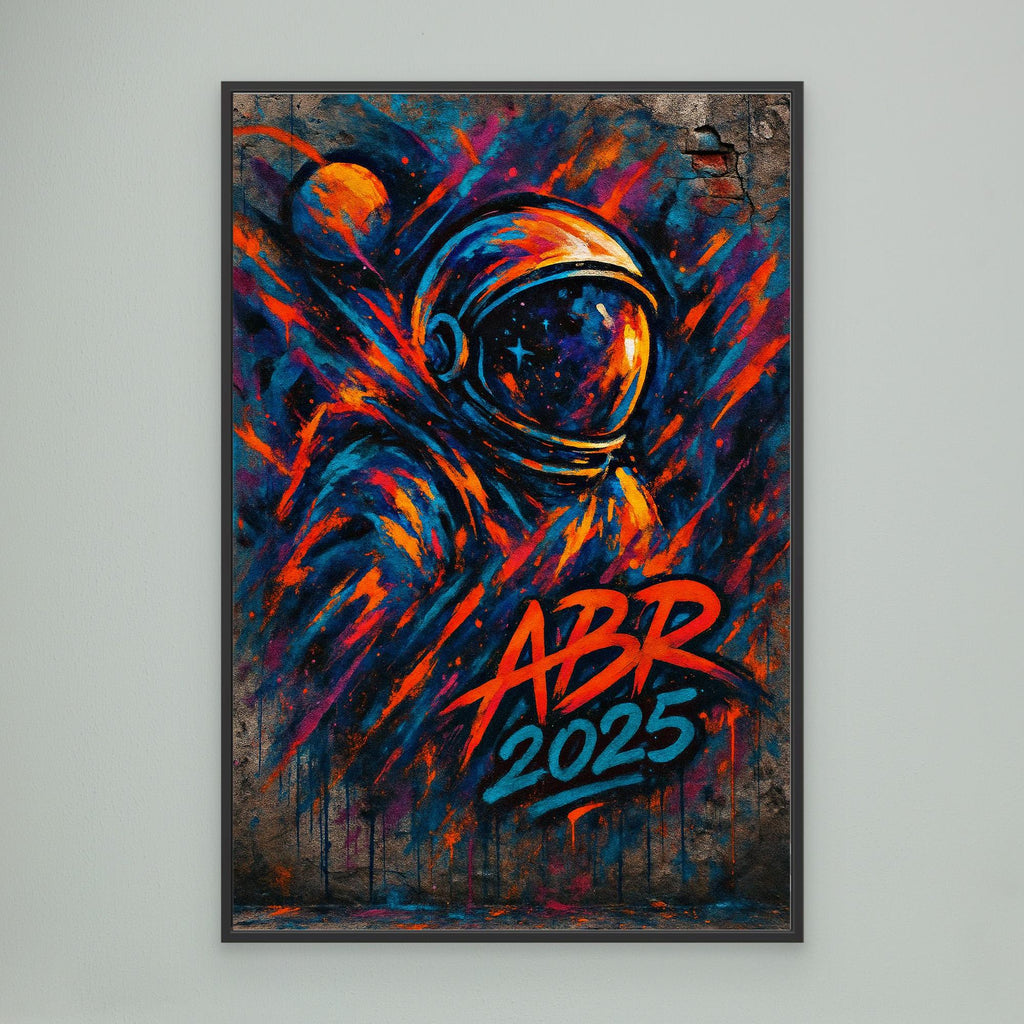 Graffiti Astronaut Canvas Wall Art – Space Street Style Print