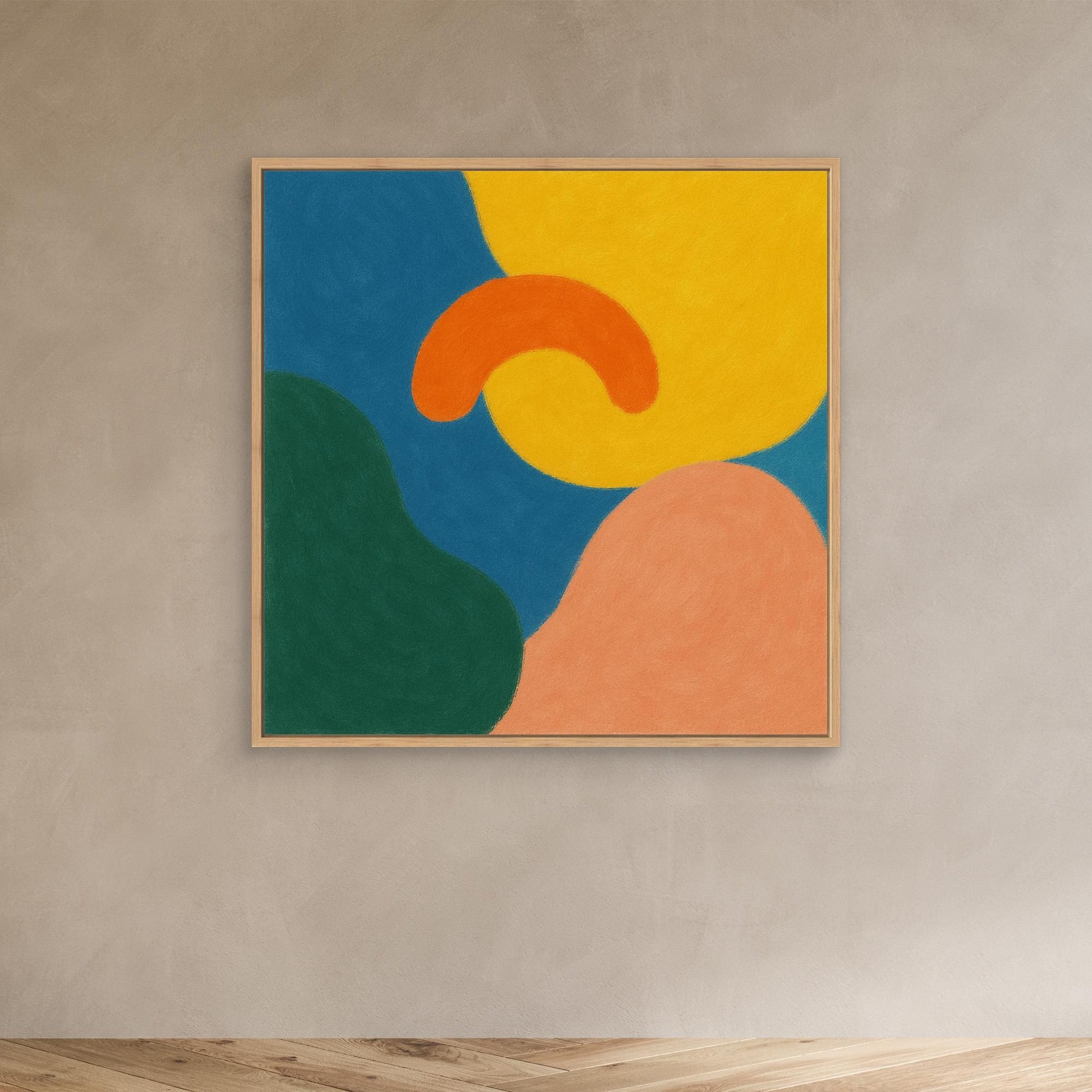 Playful Shapes – Colorful Geometric Abstract Canvas Print