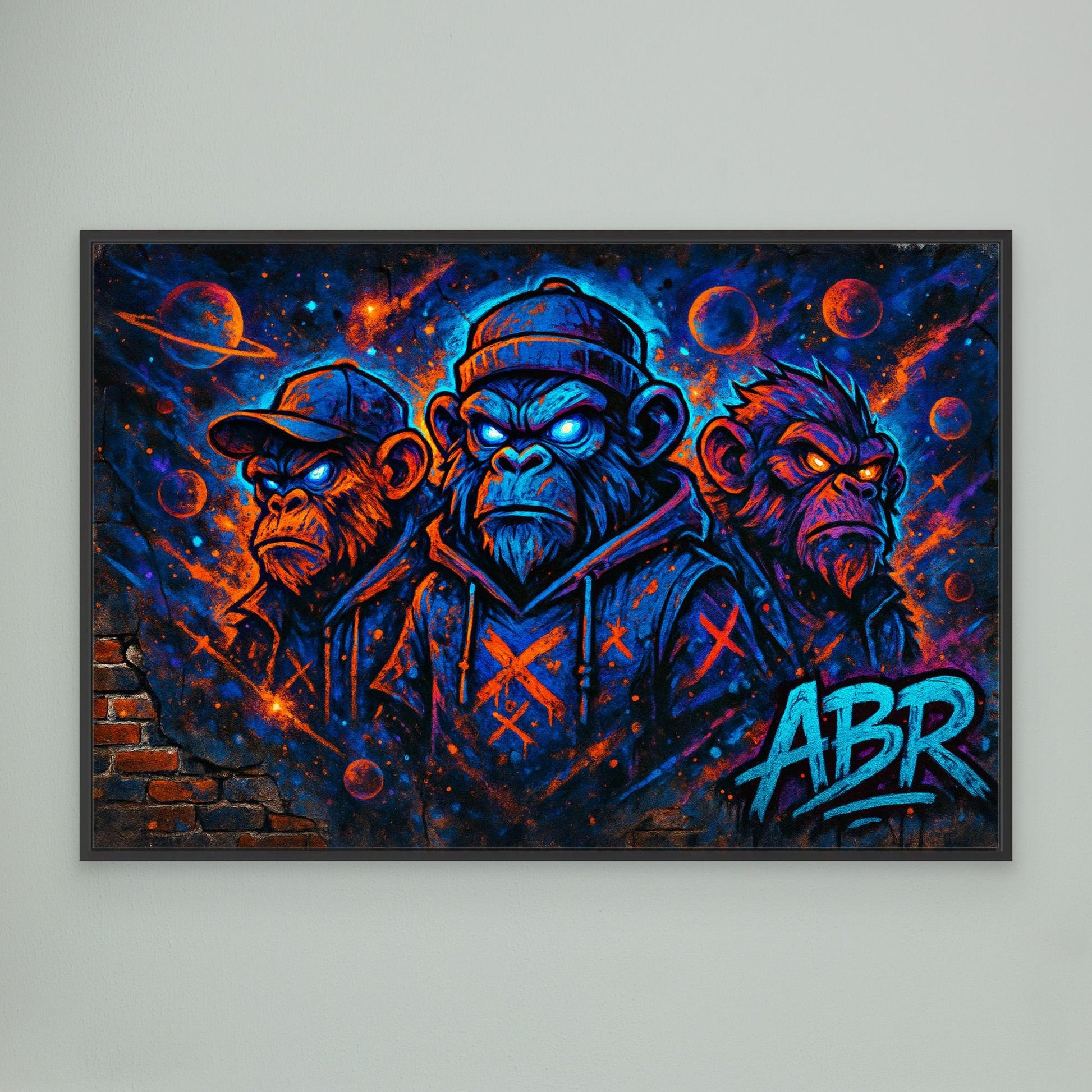 Space Ape Trio – Graffiti Canvas Wall Art