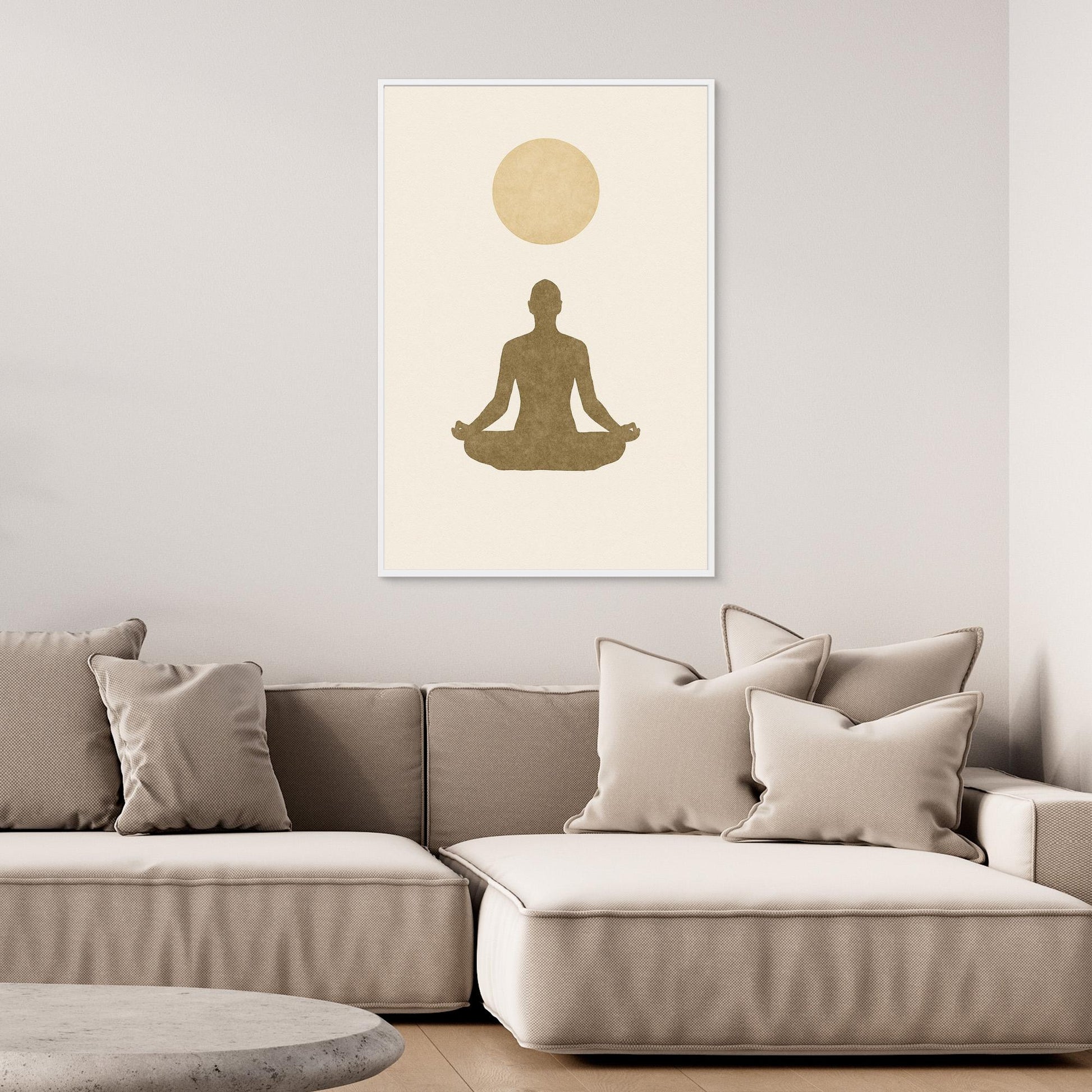 Inner Light – Minimalist Meditation Canvas Wall Art