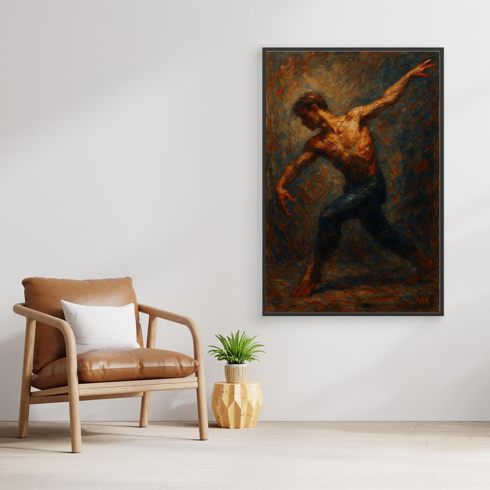 Figurative Dancer Canvas Wall Art