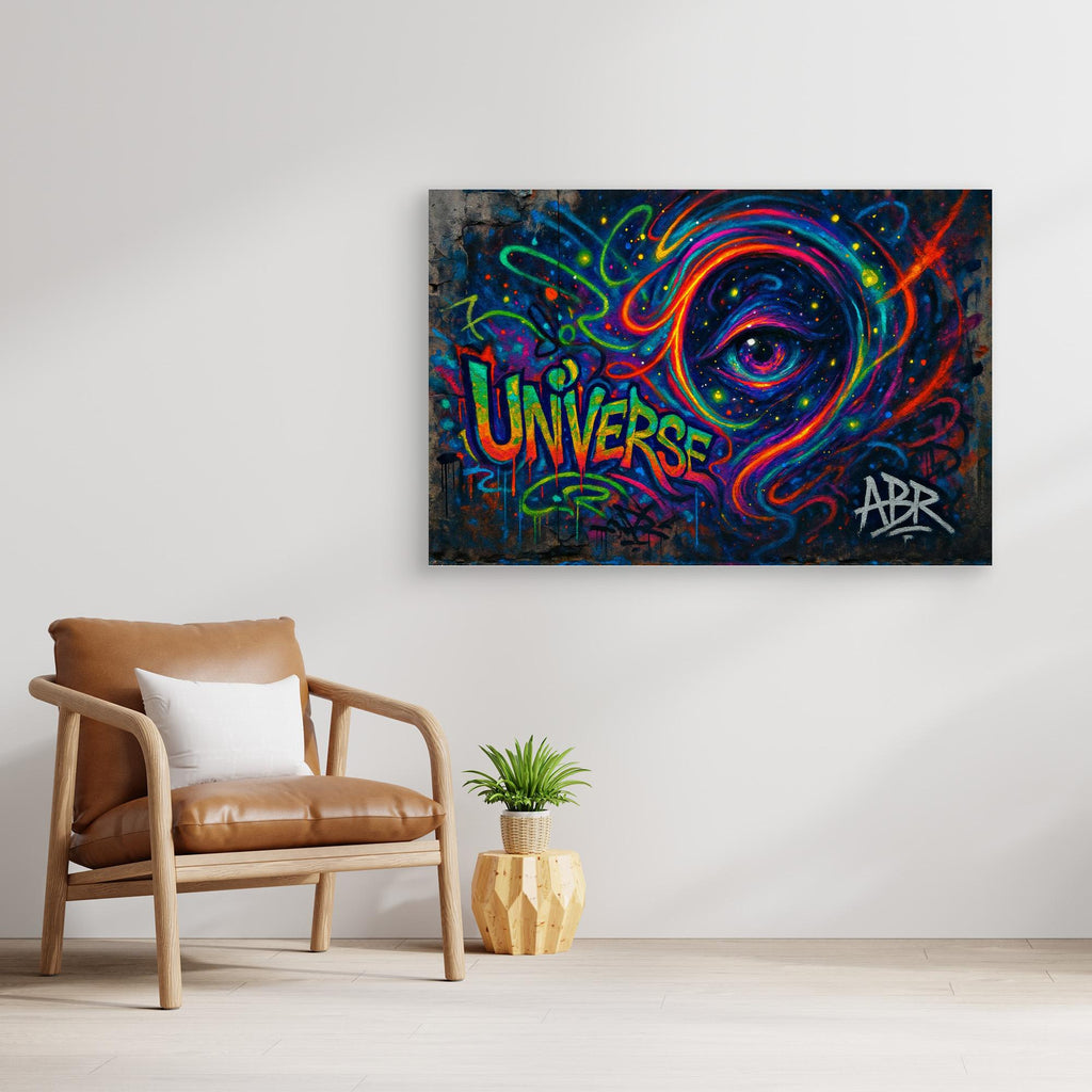 Cosmic Eye Graffiti Canvas Wall Art