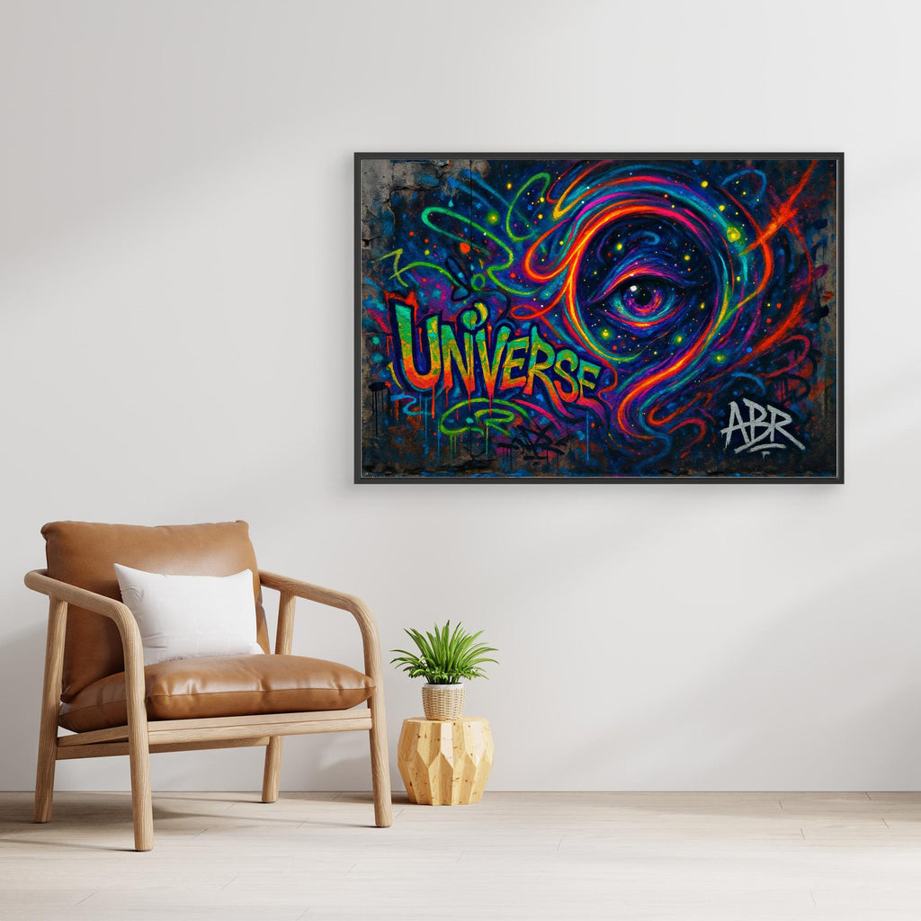 Cosmic Eye Graffiti Canvas Wall Art