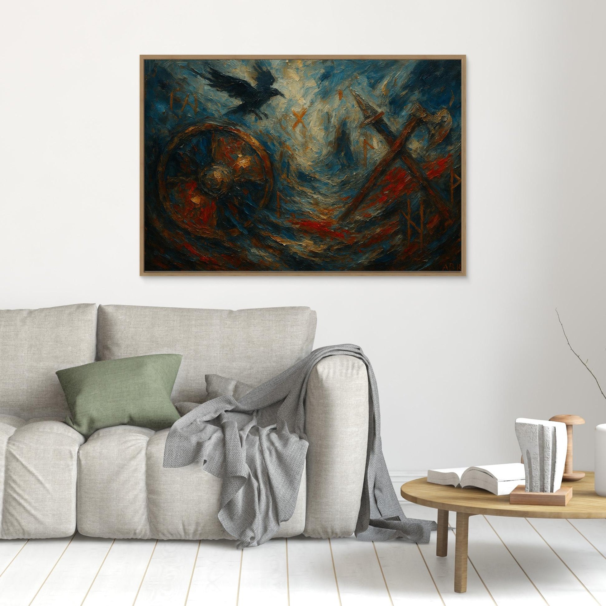 Viking Rune Canvas Wall Art