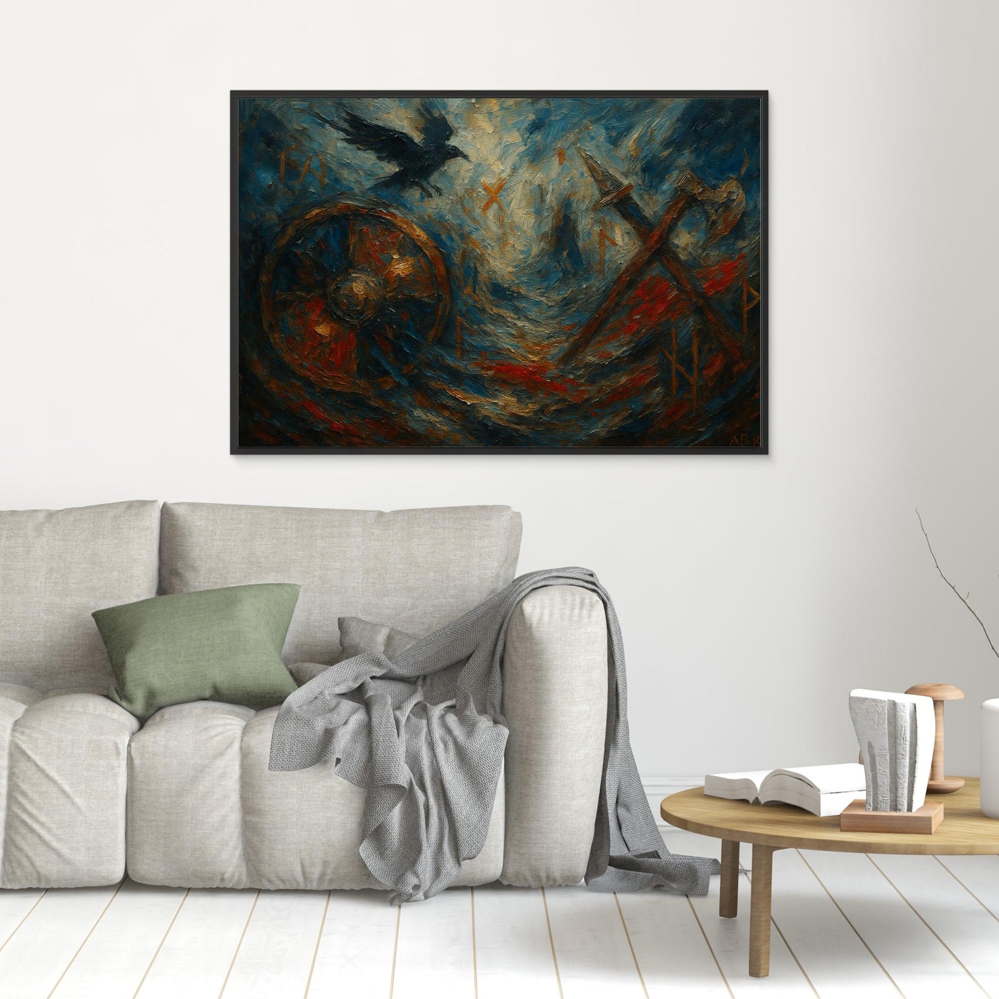 Viking Rune Canvas Wall Art