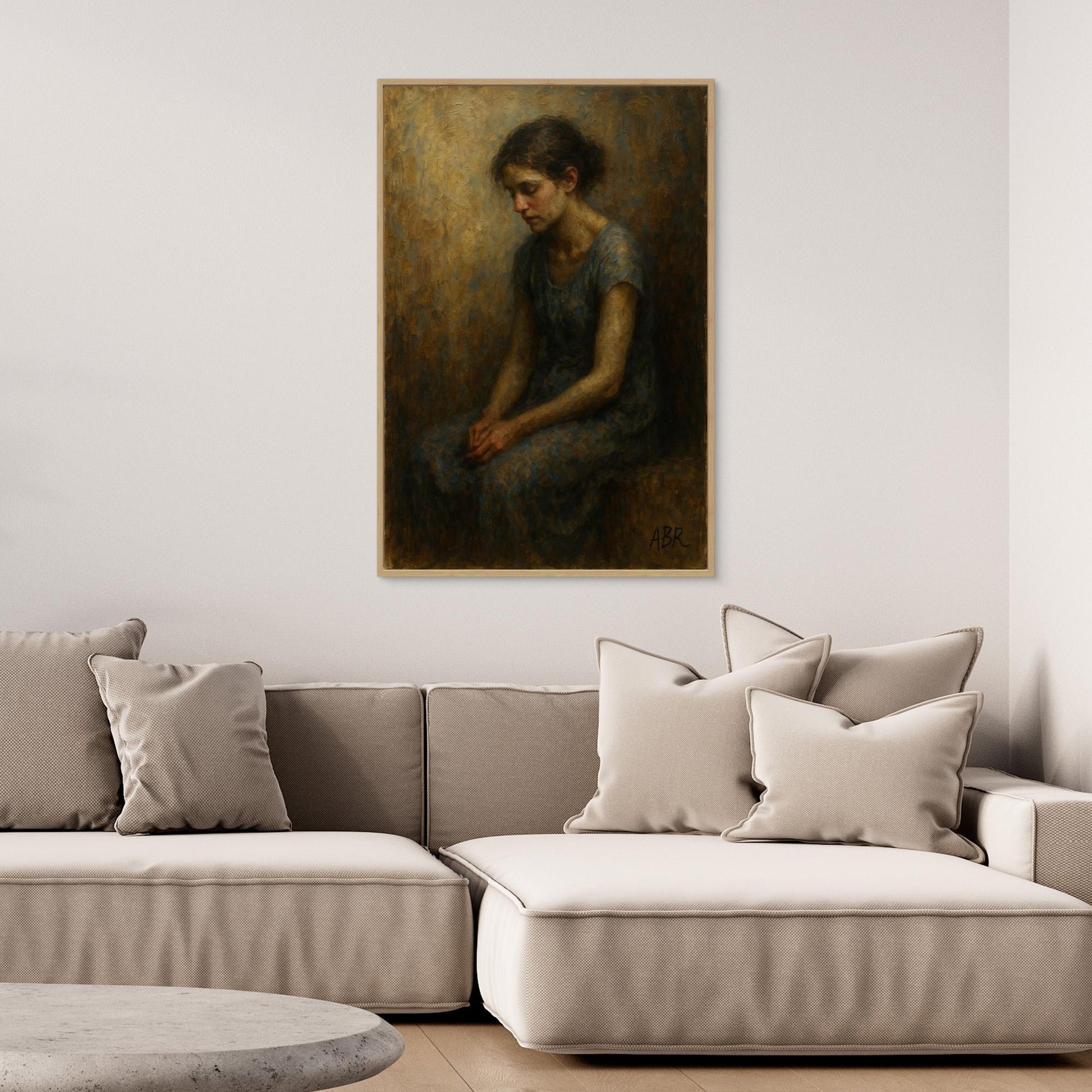 Emotional Portrait Canvas Wall Art