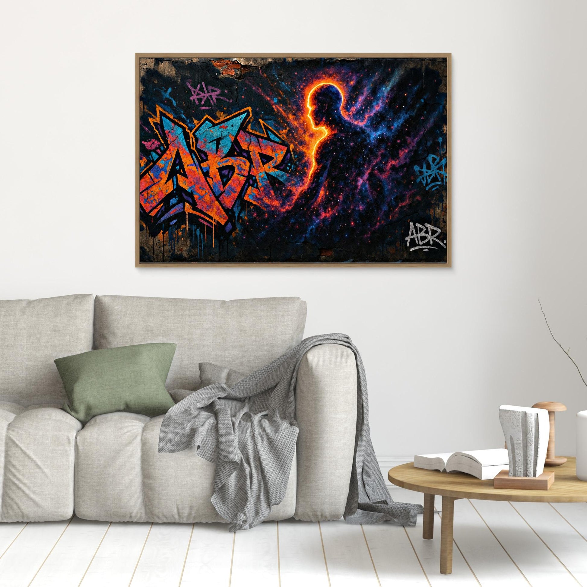 Galactic Silhouette Canvas Wall Art 